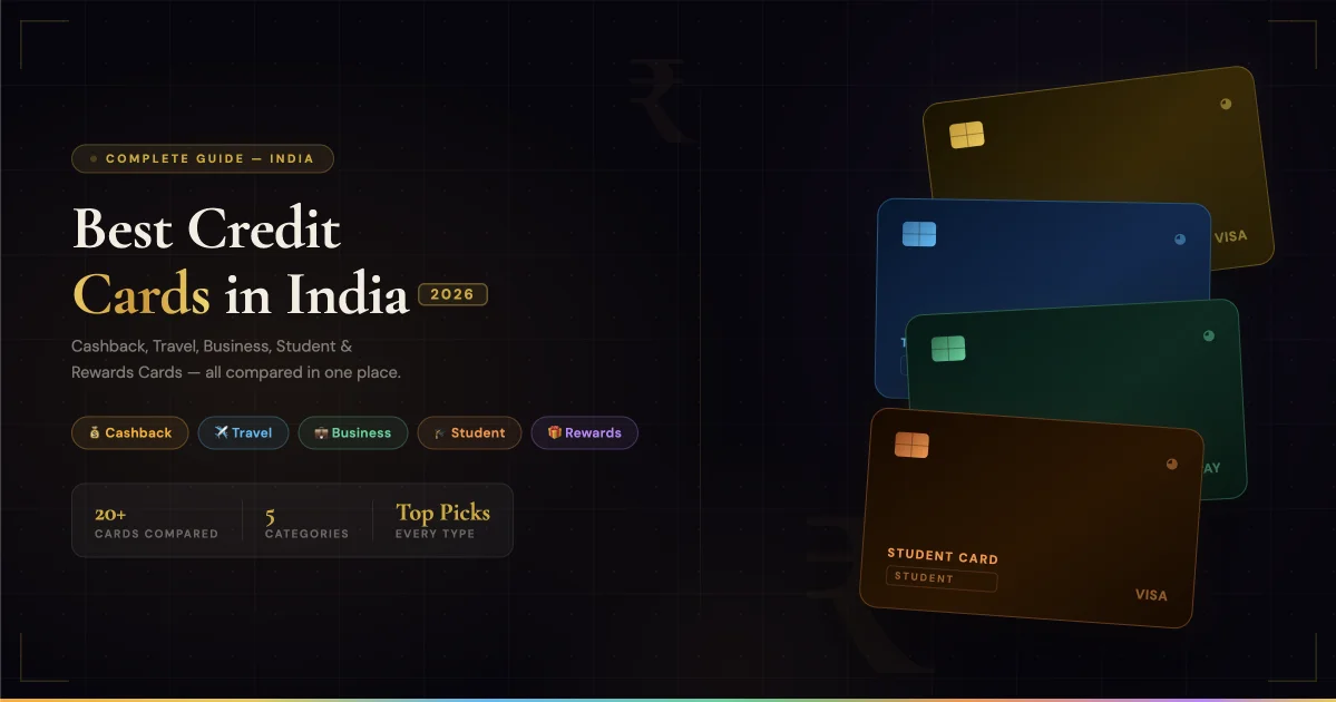 Best Credit Cards in India 2026 — Cashback, Travel, Business, Student and Rewards Cards Compared